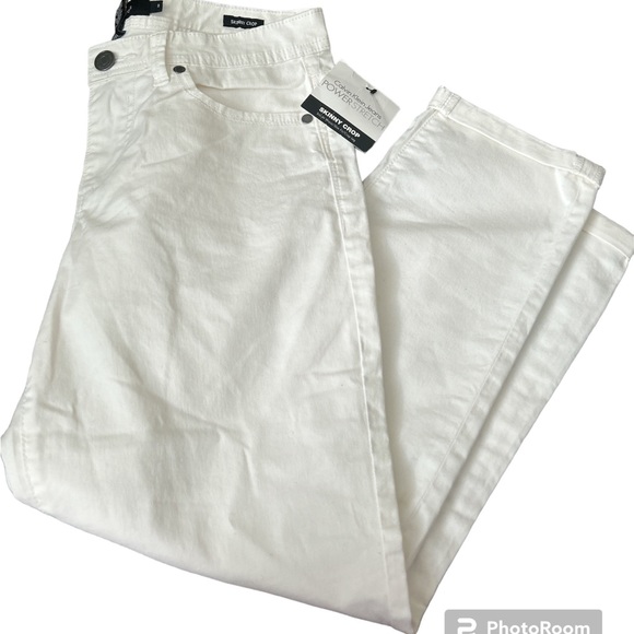 Calvin Klein Jeans Pants - NWT Calvin Klein White Denim Jeans Skinny Crop 8